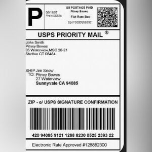 USPS Priority Mail Shipping Label -